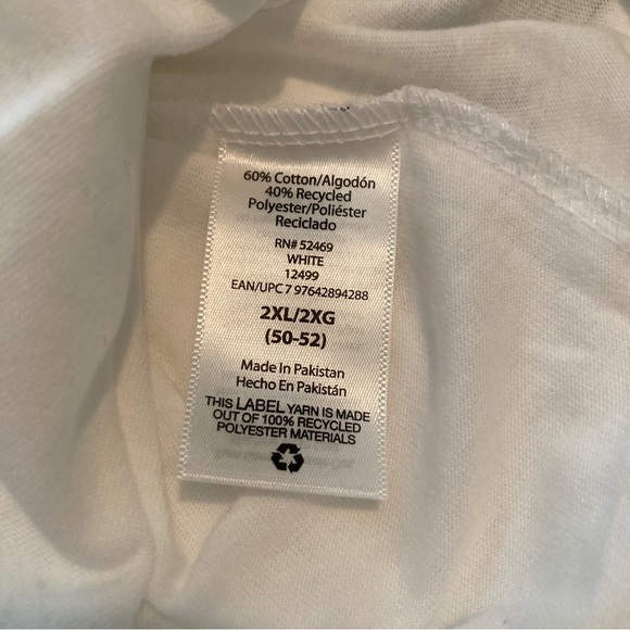 Skull T-shirt Men’s 2X (50-52). White NEW Halloween - Picture 8 of 10